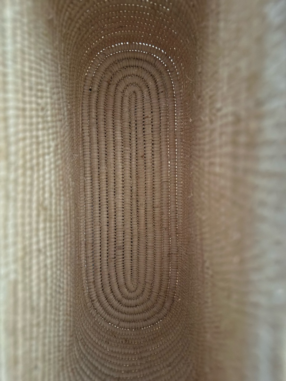 Loewe Natural Straw Tote with Brown Leather Trim - Picture 13 of 14